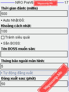 NRO 1.3.1 Premium V6 - Thêm Hỗ Trợ Săn Boss, Giữ Mục Tiêu, Auto Đăng Xuất...